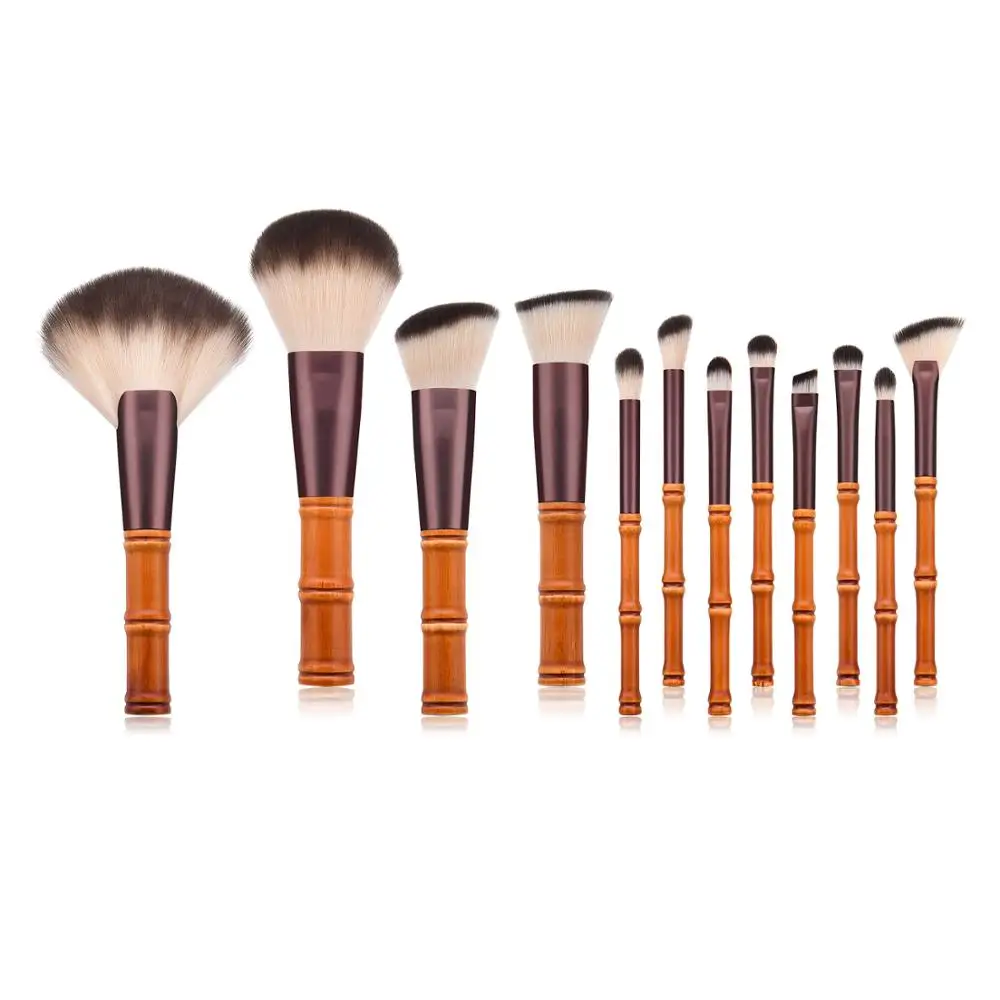 12pcs bamboo makeup brushes good quality cosmetics brush beauty fashion makeup brush kits, Coffee
12pcs bamboo makeup brushes good quality cosmetics brush beauty fashion makeup brush kits, Coffee