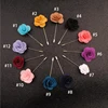 Hot Sale Classic Flower Brooch Satin Fabric Handmade Lapel Pins Suit , Party Long Pin Wedding Rose Brooches For Men/Hijab pins