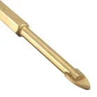 Titanium Coated Quick Change Hex Shank Single Carbide Tip Glass Drill Bit Lowes for Glass Ceramic Porcelain Tile Drilling