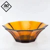 Wholesale 29.5cm Amber Colored Glass Fruit Bowl For Home or Wedding