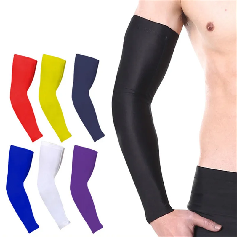 UV Sunscreen Bicycle Cycling Arm Warmers Elastic Sports Safety Elbow Pad Basketball Long Arm Sleeve Elbow Support Protector, Black;white;blue;red;purple;yellow
UV Sunscreen Bicycle Cycling Arm Warmers Elastic Sports Safety Elbow Pad Basketball Long Arm Sleeve Elbow Support Protector, Black;white;blue;red;purple;yellow