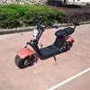 electric scooter vespa/front rear suspension APP/2 seat/ two lithium battery fat tire citycoco e scooter