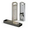 USB 2.0 interface Stainless steel material premium promotion gift one side laser engraved metal case 8GB usb stick