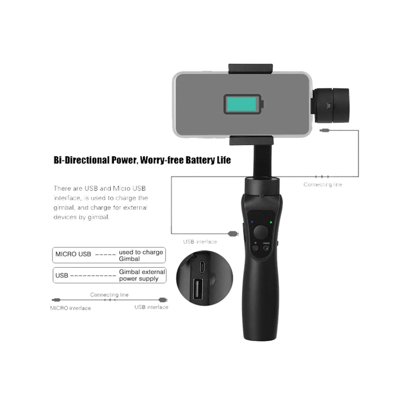 New handheld 3 axis smartphone gimbal stabilizer for 4.0~6.0 inch phone, Gold/ grey/ black/ pink
New handheld 3 axis smartphone gimbal stabilizer for 4.0~6.0 inch phone, Gold/ grey/ black/ pink