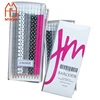 10pcs/pack Dot And Stripe Printed HB Pencil Set In Clear Paper Tray