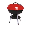 14 inch portable BBQ barbecue charcoal grill with FDA approved Small Size Red