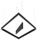 Black led linear pendant square office light suspension Aluminum Lamp
