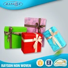 Printed Paper Non Woven Fabric Free Sample Flat Sheet Custom Printed Fancy Eid Gift Wrapping Paper With Flower Design