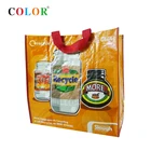 durable glossy laminated pp woven advertising bag tote bag