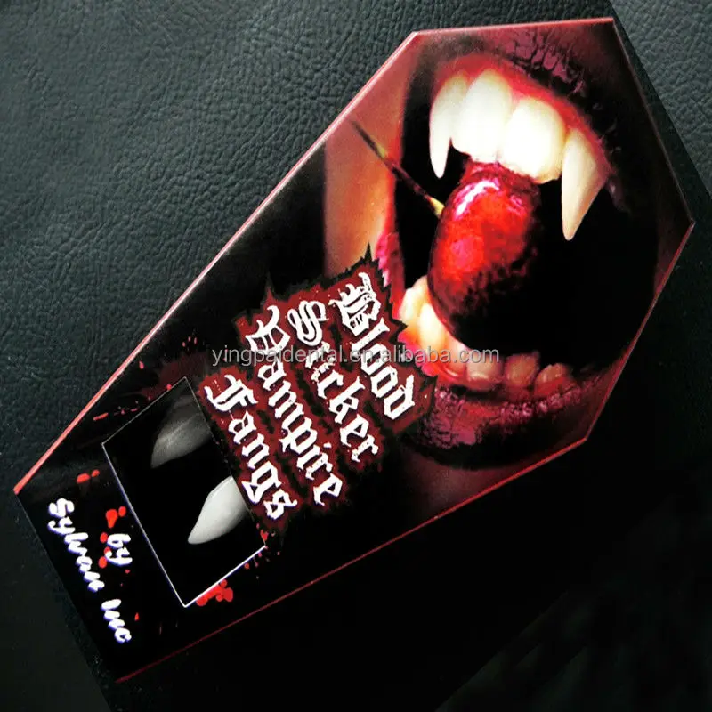 Venta caliente de Halloween Vampire Fang/dientes en ataúd