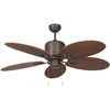 Orient Style Pendant Rattan Blade AC Electric Ceiling Fan With 100% Copper Motor