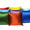 Multi Colors Square Throw Pillowcase Silk Satin Cushion Pillow Cases Cover Home Textile With Your Own Design Wholesale