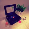 High Quality Beautiful Ring Jewellery Wooden Box With Led Light