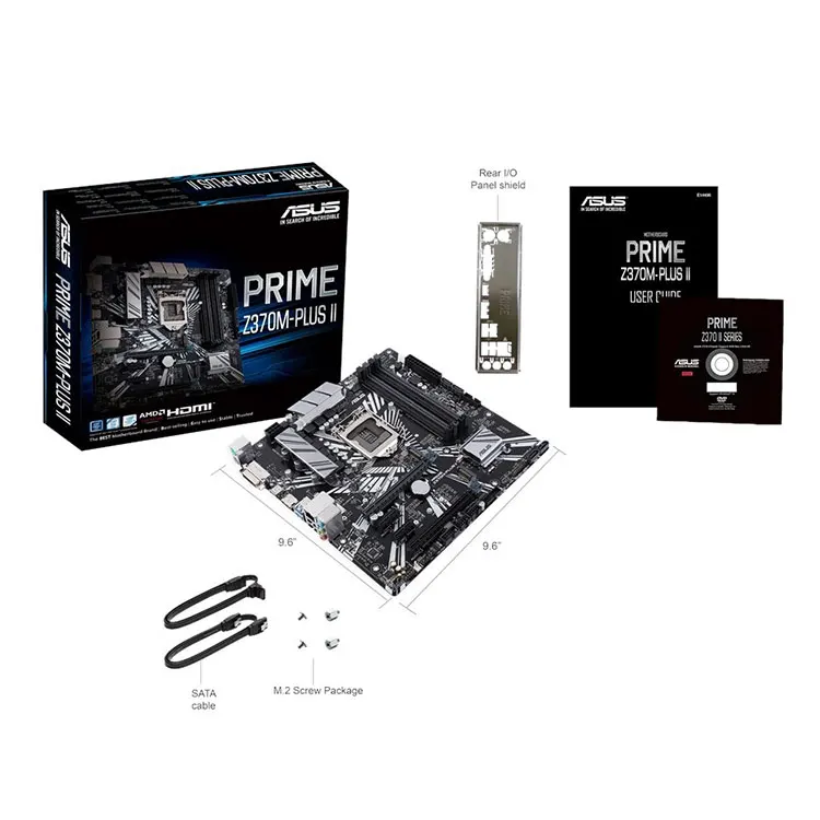 ASUS PRIME Z370M-PLUS II 64GB DDR4 Intel Socket 1151 SATA M.2 mATX Motherboard
ASUS PRIME Z370M-PLUS II 64GB DDR4 Intel Socket 1151 SATA M.2 mATX Motherboard
