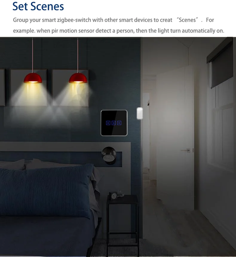 ZigBee Smart Lighting Control Switch With NO Neutral , In-Wall, On/Off - ANKUX.COM