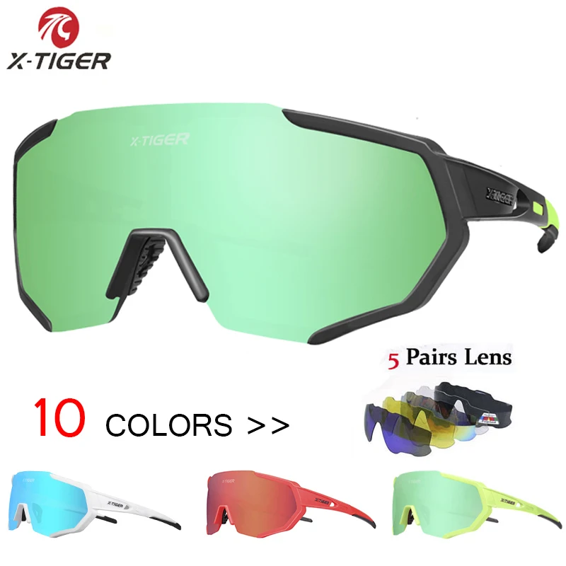 X-TIGER 2019 Polarized 5 Lens Cycling Glasses Road Bike Cycling Eyewear Cycling Sunglasses, 10 color can choose
X-TIGER 2019 Polarized 5 Lens Cycling Glasses Road Bike Cycling Eyewear Cycling Sunglasses, 10 color can choose