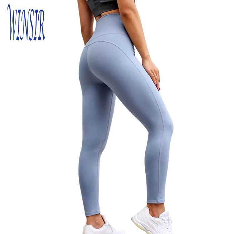 

Nylon Lycra Spandex High Waist Tummy Control Yoga Pants lift butt shaper leggings for women fitness tights training workout Gym, Shiny;metallic;solid;cire;blank black