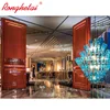 Ronghetai Hotel China Factory Wood Leather Wallpaper Fireproof Wood Wall Panel Hotel Fixed Furniture GD1004