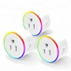 RGB plug night light smart plug wifi enable smart socket wifi wireless US plug electrical socket App control