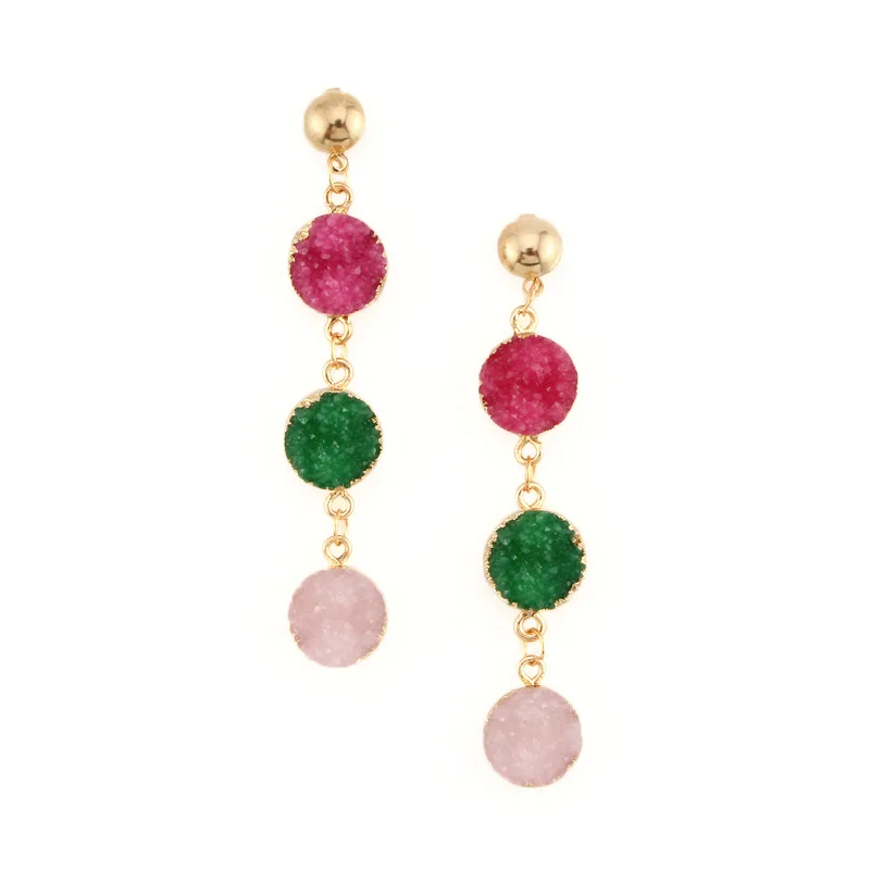 Free shipping long earrings jewellery round tear drop stone earrings, As pictures
Free shipping long earrings jewellery round tear drop stone earrings, As pictures