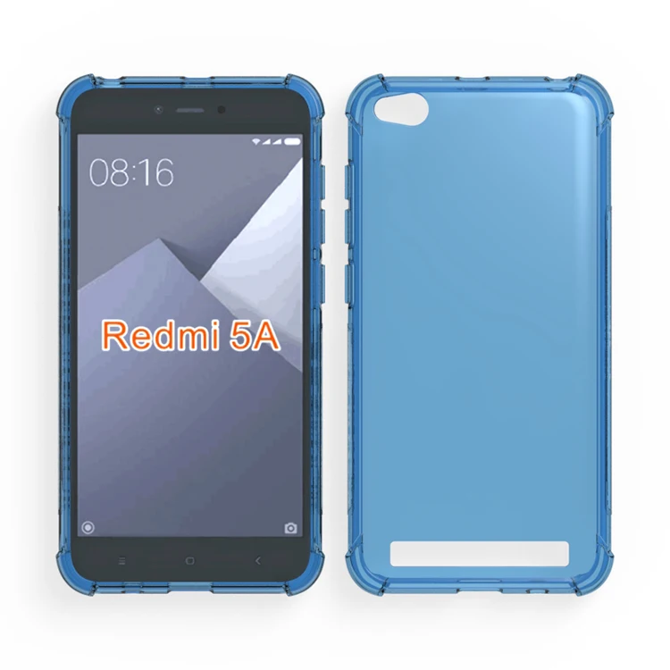 shockproof phone cover for xiao mi redmi 5A clear cellphone case for redmi 5A