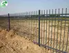 Hot galvanized steel poles ornamental commercial wrought iron fence