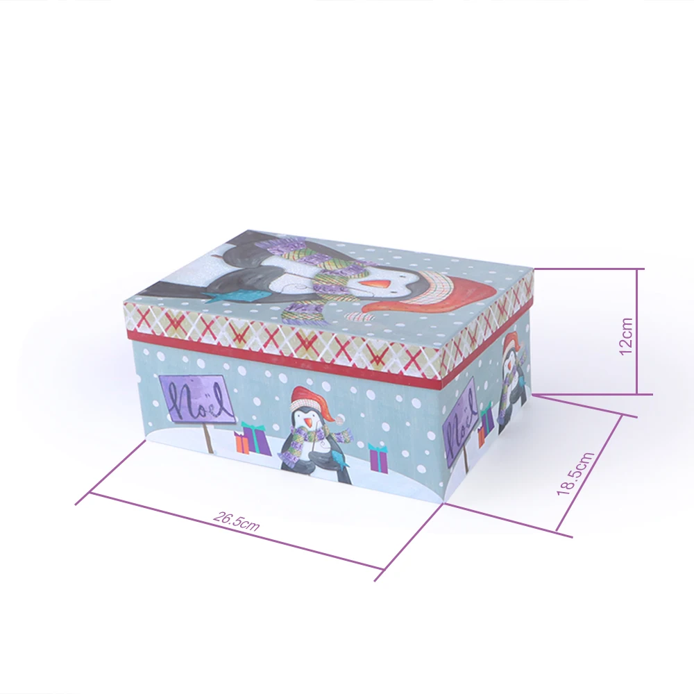scarf chocolate paper packaging box for merry chrisma gift card