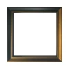 Wholesale Wood Material Brown and Black Color Matching Painting Frame for Factory