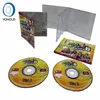 Music CD replication services audio CD duplication double CD jewel case with clear tray and 2 disc jewel case