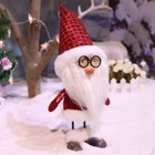 Table Decor Mini China Factory Cute Table Decor Xmas Crafts Iron Legs Snowman Mini Christmas Ornaments