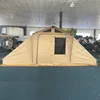 6 Person camping Deluxe Canvas Family Tent with Double Rooms