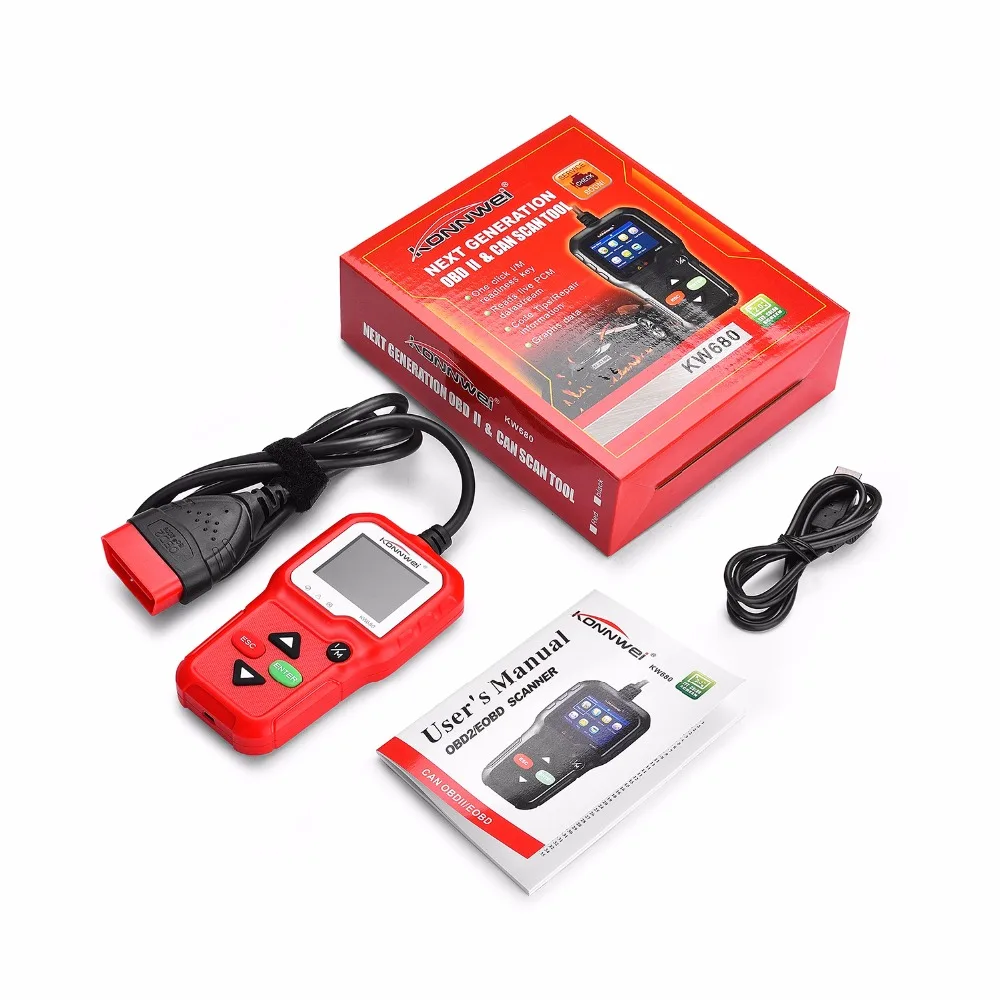 Battery Voltage real time monitoring KONNWE KW680 car check engine light code reader
Battery Voltage real time monitoring KONNWE KW680 car check engine light code reader