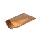 Factory price metalized foil zip lock bag stand up tea pouch with zipper
