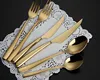 OEM/ODM gold plated cutlery, gold cutlery set, gold plated flatware wholesale for wedding event restaurant