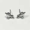 925 sterling silver love knot earrings