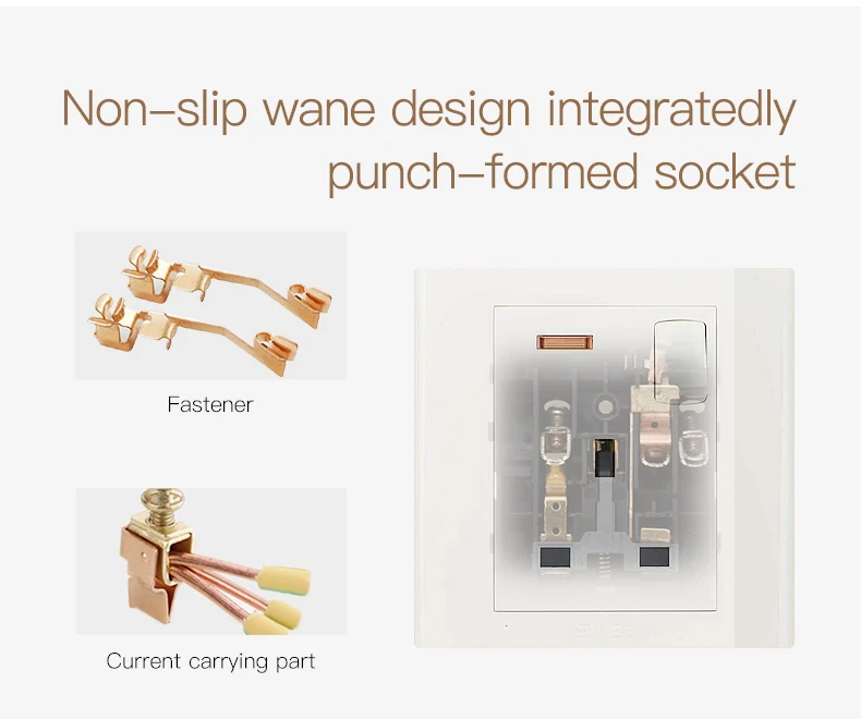 86MM electrical wall switch socket blank plate light switch plate cover