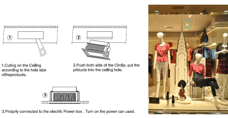 shopping mall led downlight rectangular.png