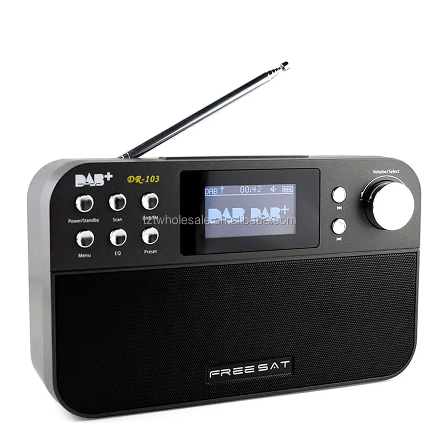 Freesat DR-103 цифровой радиоприемник 2,4 "черный белый дисплей рецептор поддержка DAB +/FM RDS волноводы радио
