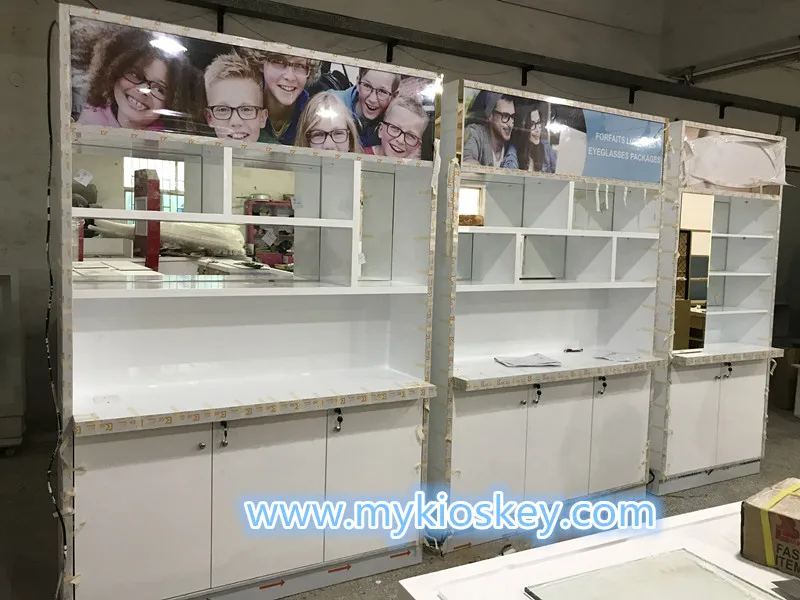 High end fashionable optical shop interior design for optical shop display furniture