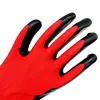 NMSHIELD red oil and cut resistant work glove personal protective equipment safety glove