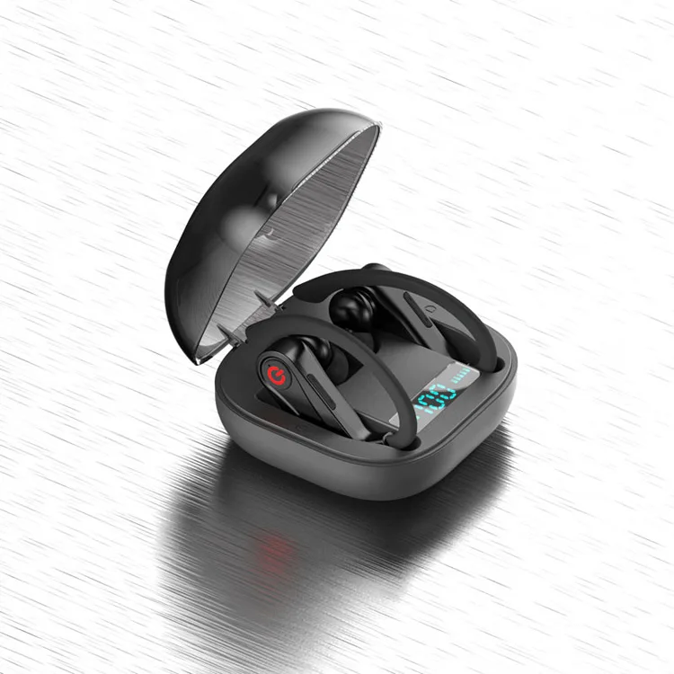 PowerHBQ Pro TWS Bluetooth 5.0 Wireless Headphones Earhook Waterproof Audifono Bluetooth Power Display HBQ Q62 Sports Earphones - ANKUX.COM