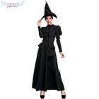 Halloween party dress cloak witch performance stage game costume
