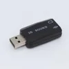 USB 2.0 3D Sound and Virtual 5.1 Sound Track Card for PC