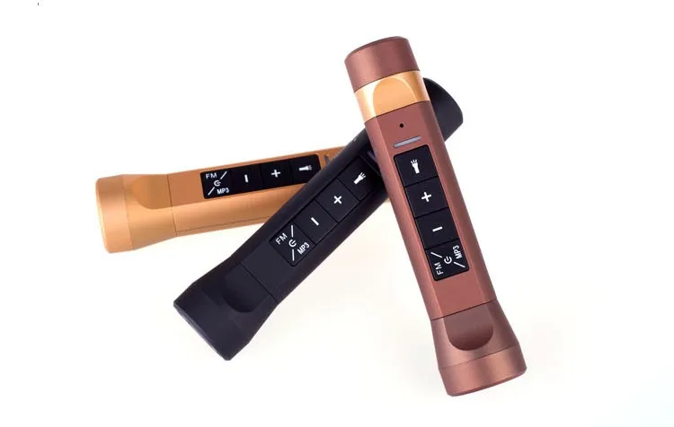 Outdoor sport led torch light bluetooth speaker with Flashlight power bank - ANKUX.COM