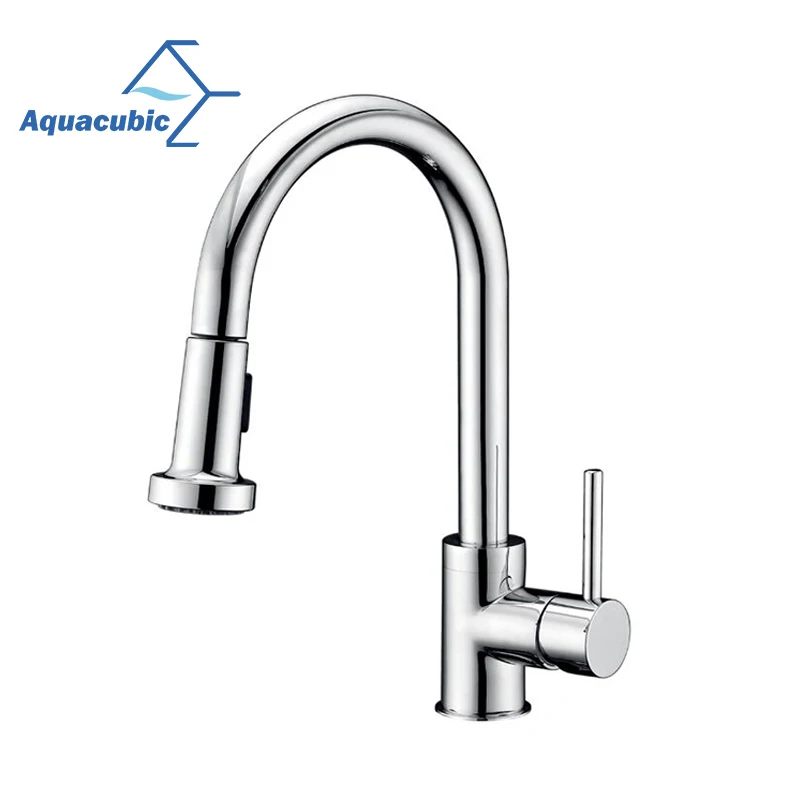 Aquacubic American Standard Brushed Nickel Pull Down Cupc Kitchen