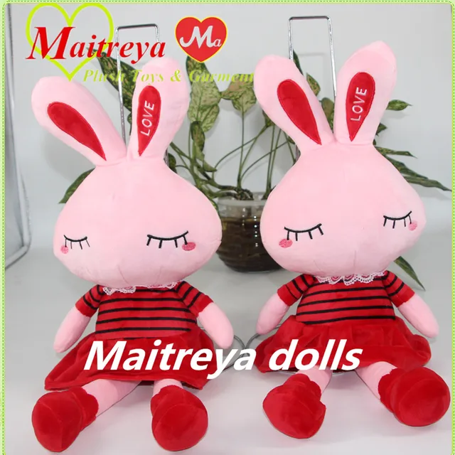 fantastic super soft rabbit plush doll, lovely baby doll toy
