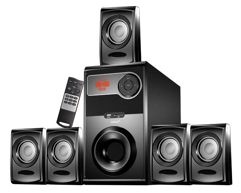 RHM 35W 5.1 Wireless Speaker Surround Home Theater With FM/BT/SD/USB/AUX/Remote Control - ANKUX.COM