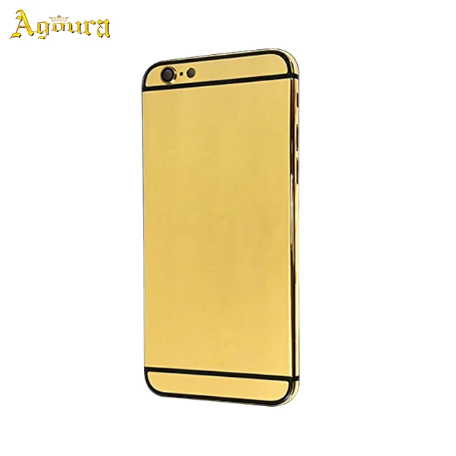 good quality plating gold back housing for iphone 6