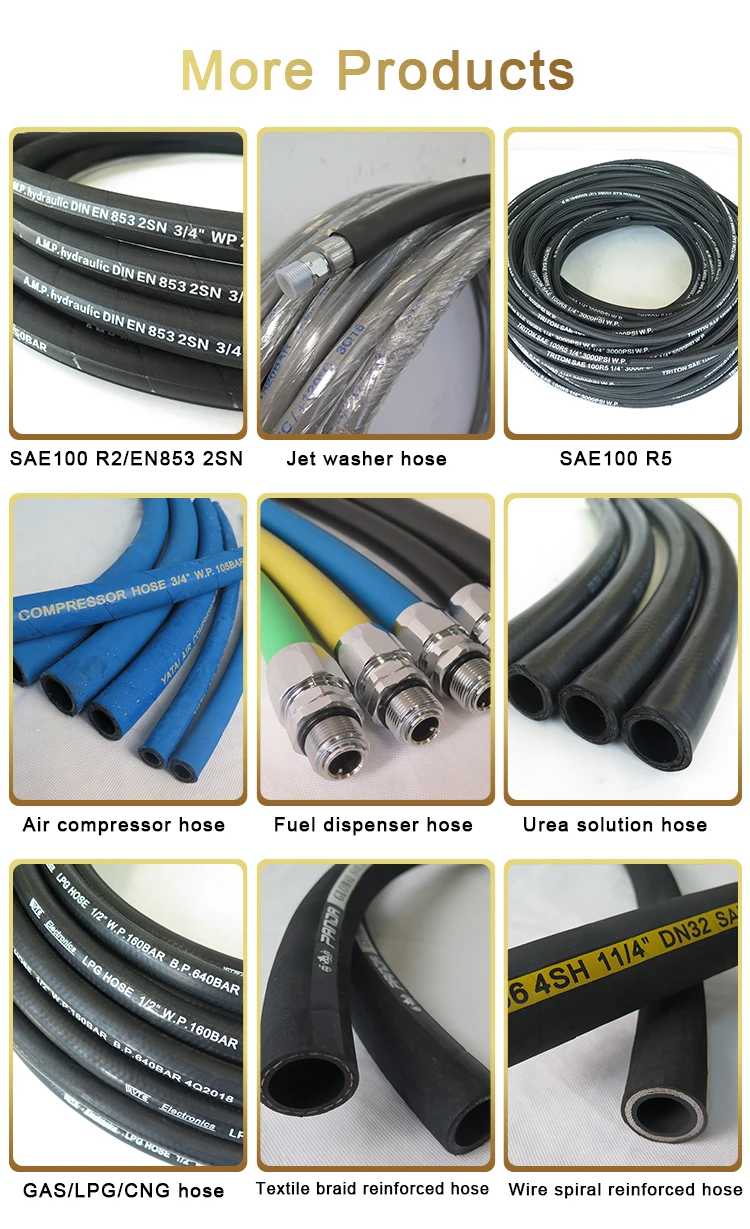 Professional Air Compressed Oil Rubber Hose 3/4 Inch