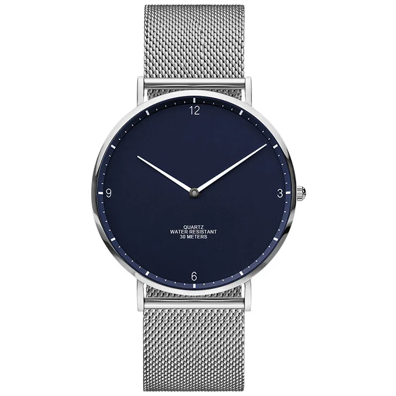 Hot japan movt watch stainless steel black chrome brand watches men